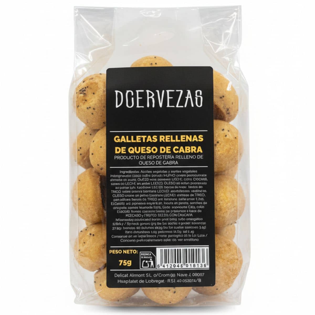 Galletas Rellenas de Queso de Cabra