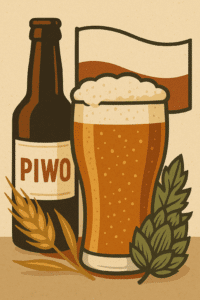 ilustración de cerveza artesanal polaca
